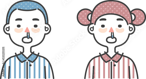 child sick with cold and runny nose