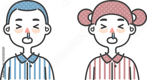 child sick with cold and runny nose