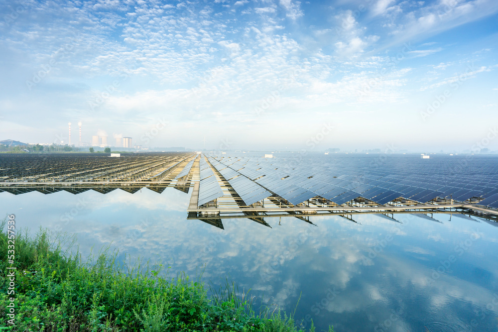 Fototapeta premium Solar photovoltaic power generation