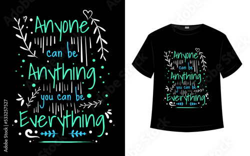 Simple typography t shirt design
