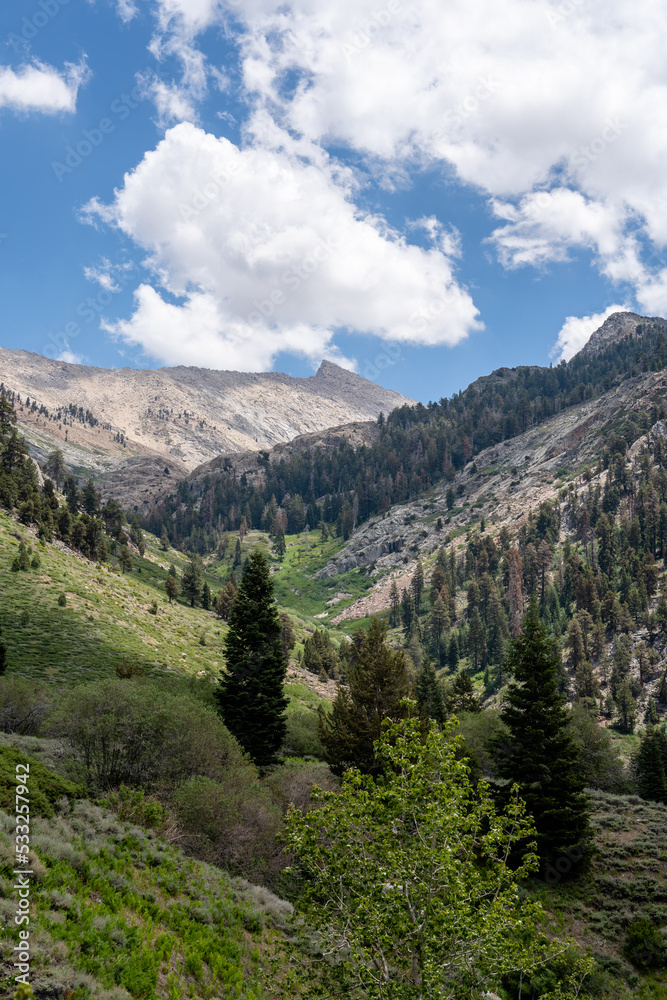 Sawtooth Peak in Mineral King, California in Sequoia National Park 