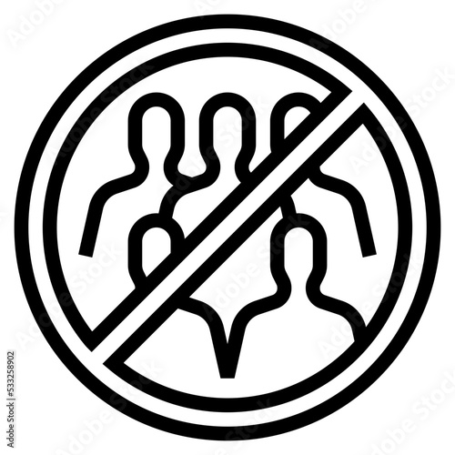 avoid crowds icon