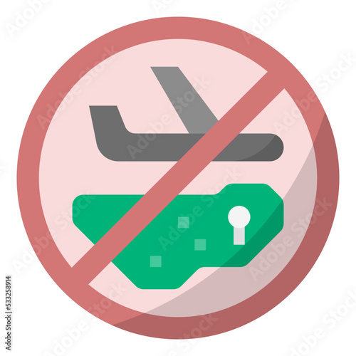 avoid traveling icon