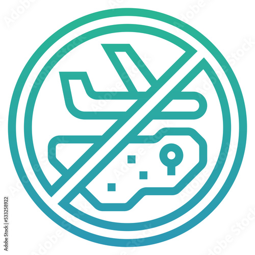 avoid traveling icon