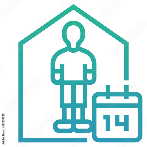 self quarantine icon