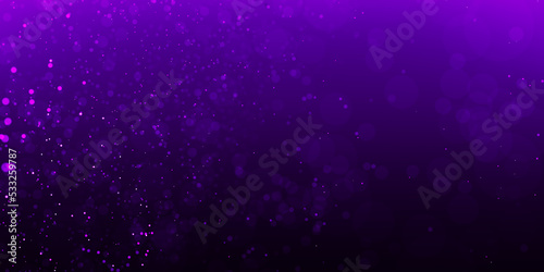 Abstract blurred purple particles. Luxury background with glitter falling purple particles.