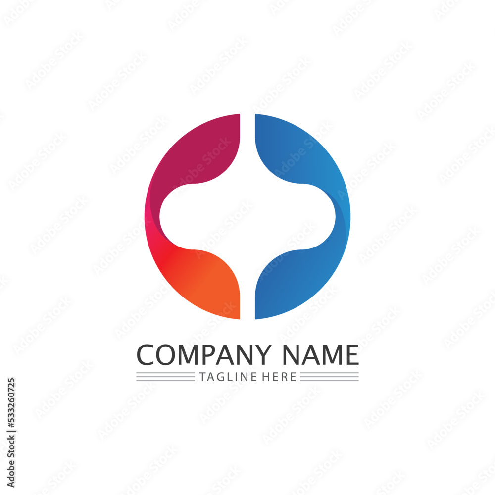 Business icon and logo design vector graphic