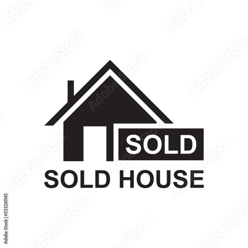sold house icon , mortgage icon