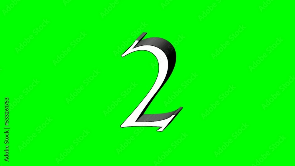 Number two 2 animation green screen .motion graphics design cartoon number animated images ,4k Number two 2 animation green screen .motion graphics design cartoon number animated images ,4k