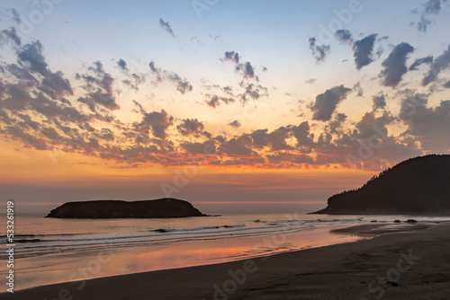 Sunset on the beach