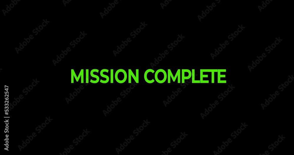 Progress loading bar animation. Loading transfer mission complete isolated on the black background alpha channel. This Animated is suitable for games online, web applications, and animation video