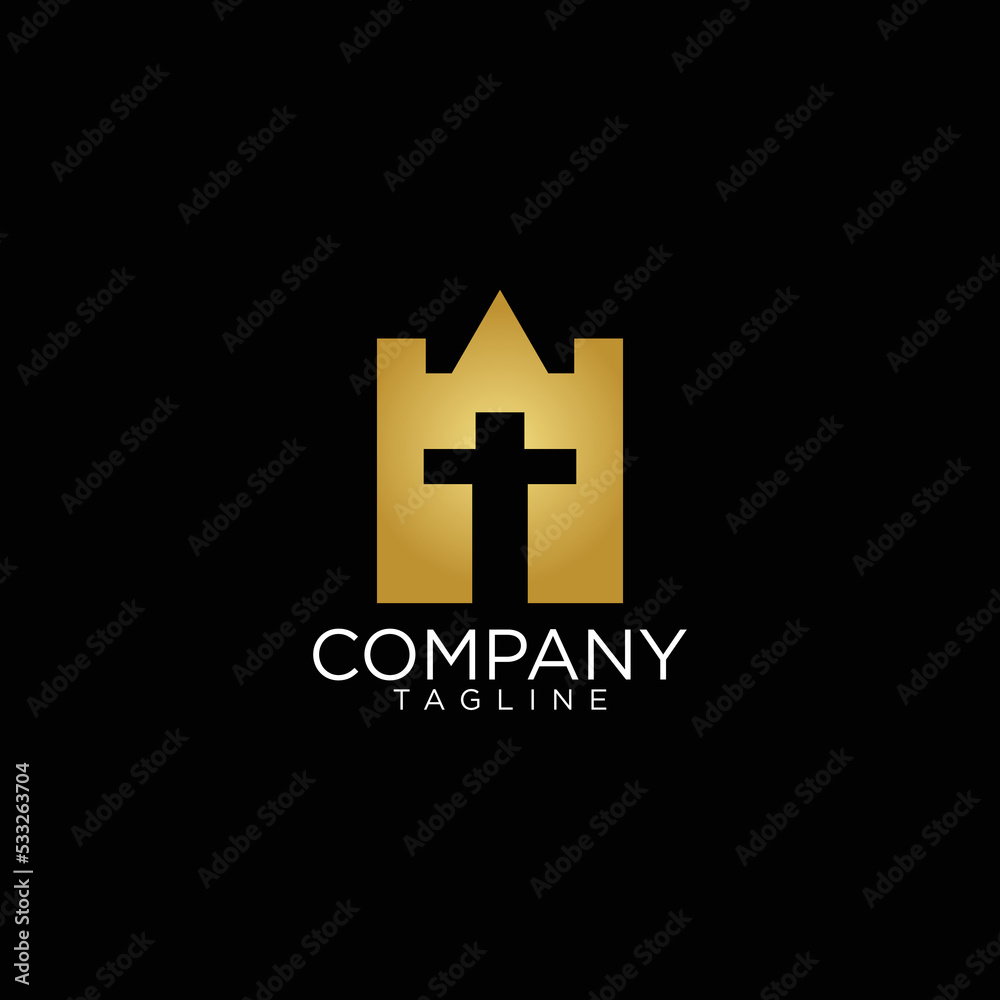 Fototapeta premium religious logo design and premium vector templates