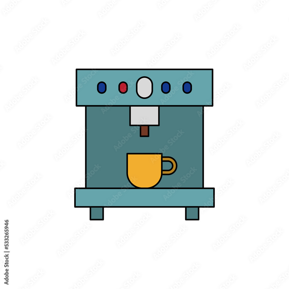 espresso machine vector for website symbol icon presentation