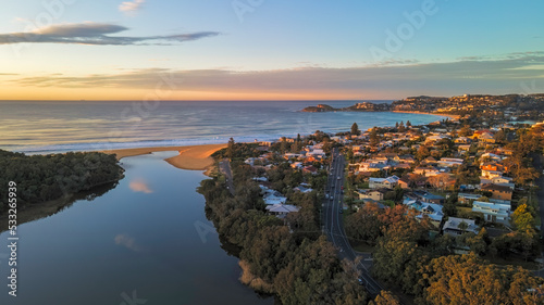 Wamberal Lagoon at sunrise