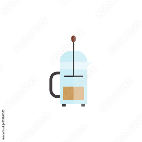 french press coffee vector for website symbol icon presentation