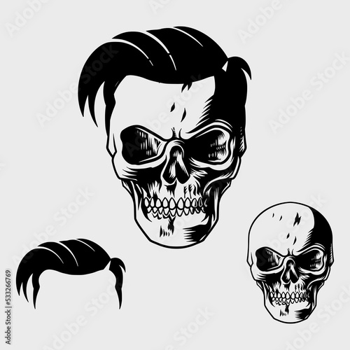 skull with a skull