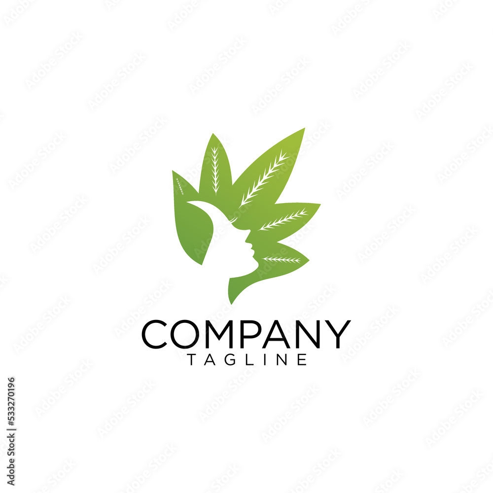 nature beauty logo design and premium vector templates
