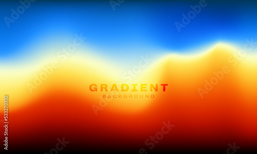 Abstract trendy in blending gradient color for background. Smooth minimalist color texture for poster template, cover, presentation, web and creative print.