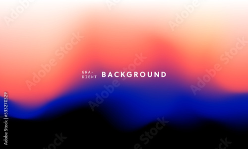 Abstract trendy in blending gradient color for background. Smooth minimalist color texture for poster template, cover, presentation, web and creative print.