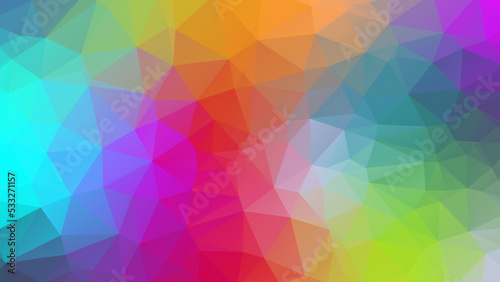 Abstract background in low poly style. Vector bright multicolor polygonal banner. Geometric illustration
