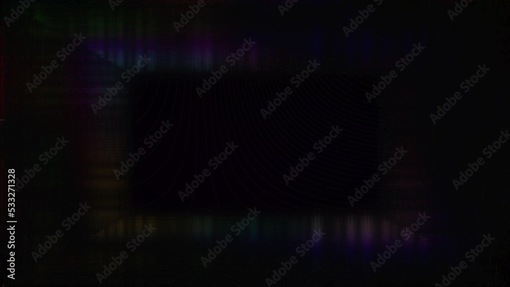 Abstract glitch art texture motion graphic border. Abstract glitch art texture motion graphic border.