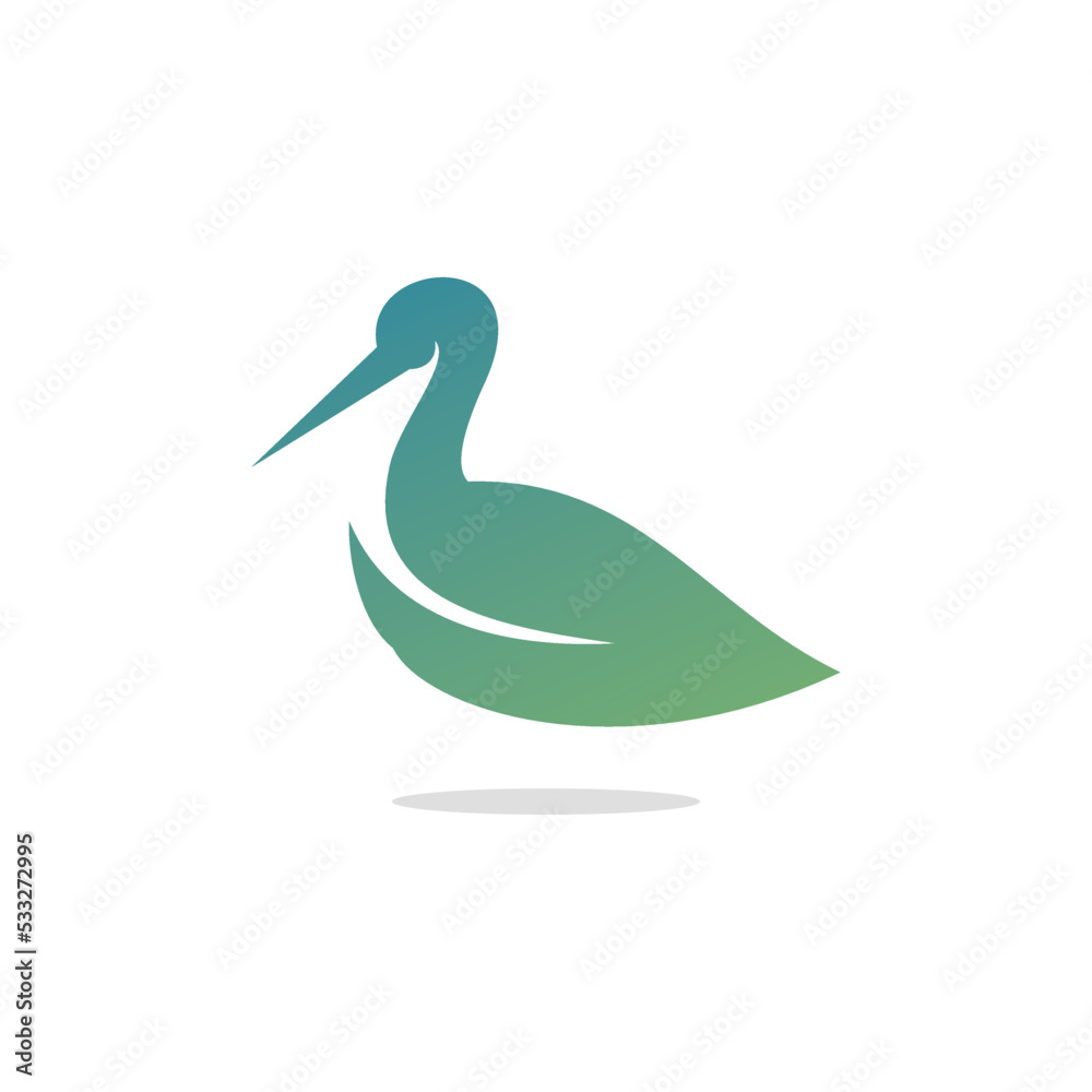 Obraz premium animal leaf logo design, illustration, vector, color gradation, agriculture and animal husbandry