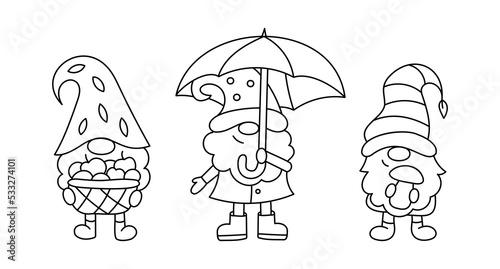 Funny fall gnomes