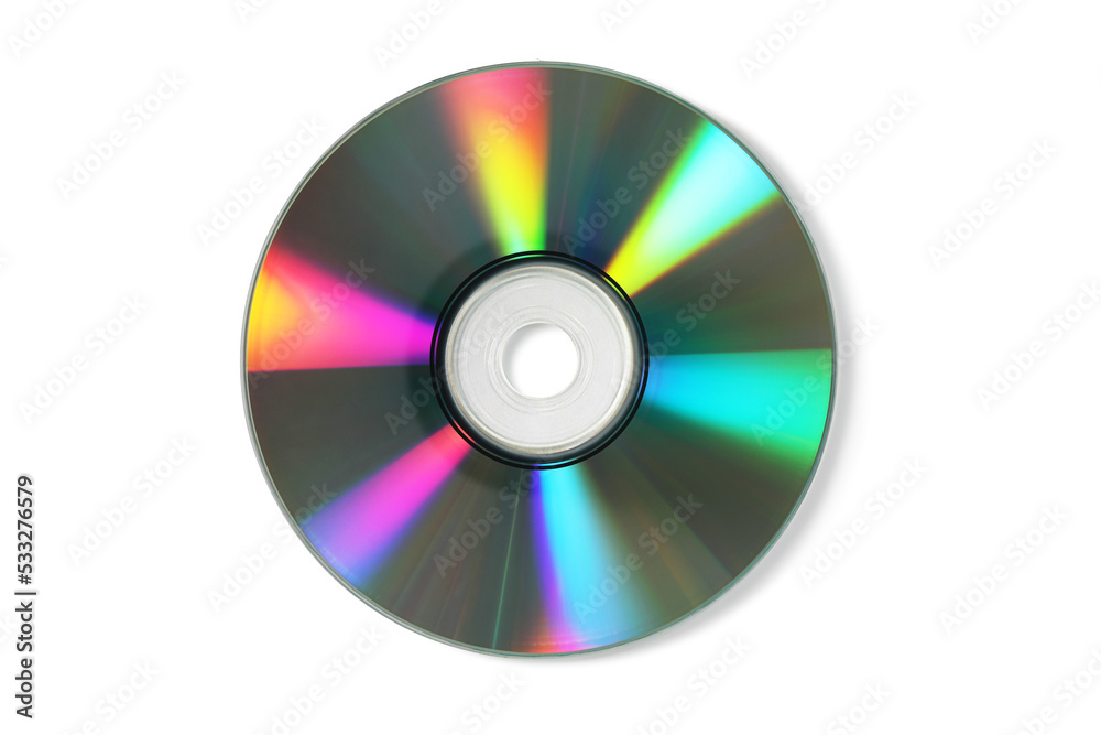 Compact Disc on white background Compact Disc on white background