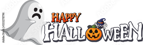 Happy Halloween text design