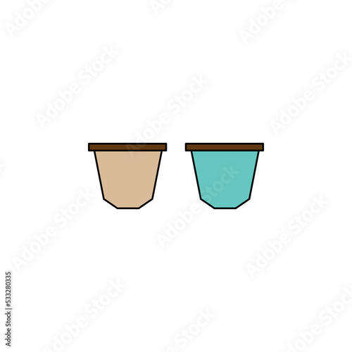 coffee capsule vector for website symbol icon presentation