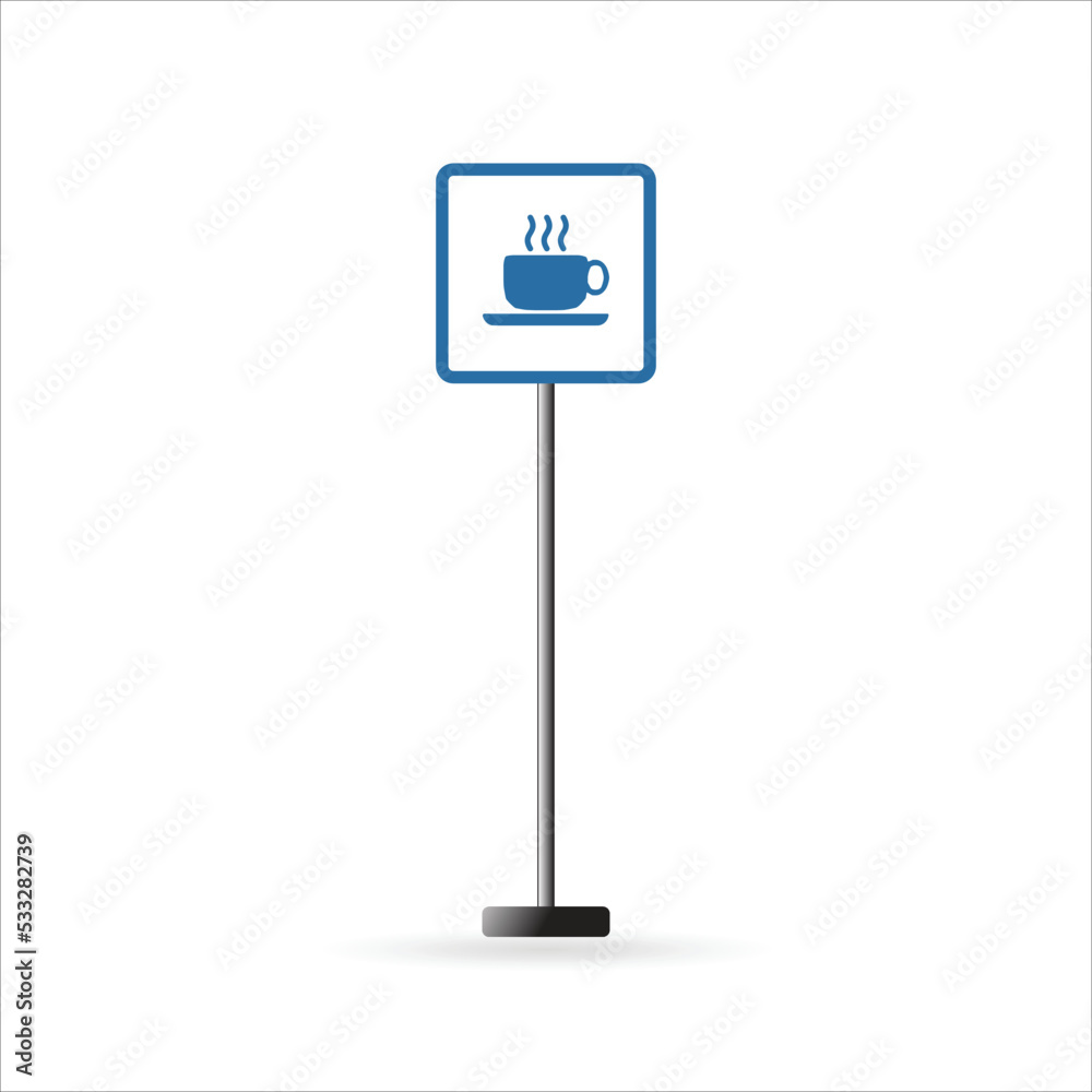 coffee shop illustration can be used as an icon