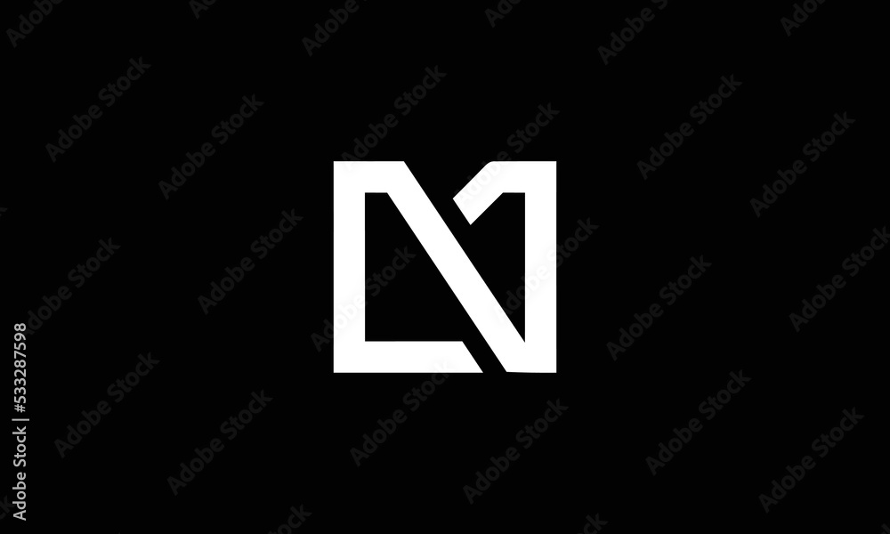 N initial logo. NM initial logo design template vector N initial logo. NM initial logo design template vector