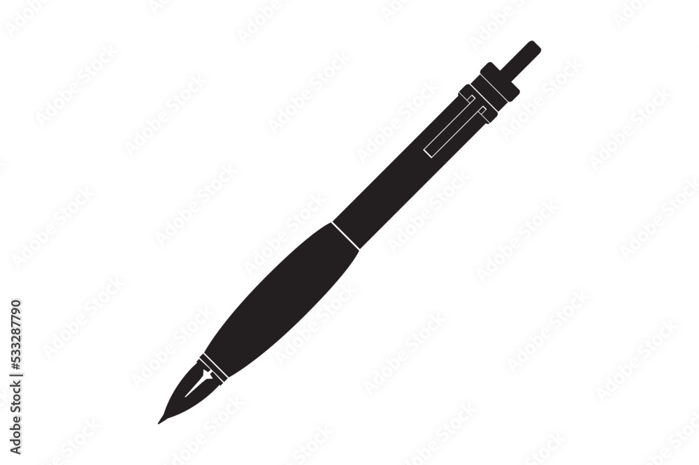 pen silhouette pen silhouette