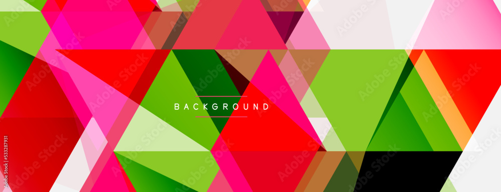 Mosaic triangles geometric background. Techno or business concept, pattern for wallpaper, banner, background, landing page Mosaic triangles geometric background. Techno or business concept, pattern for wallpaper, banner, background, landing page