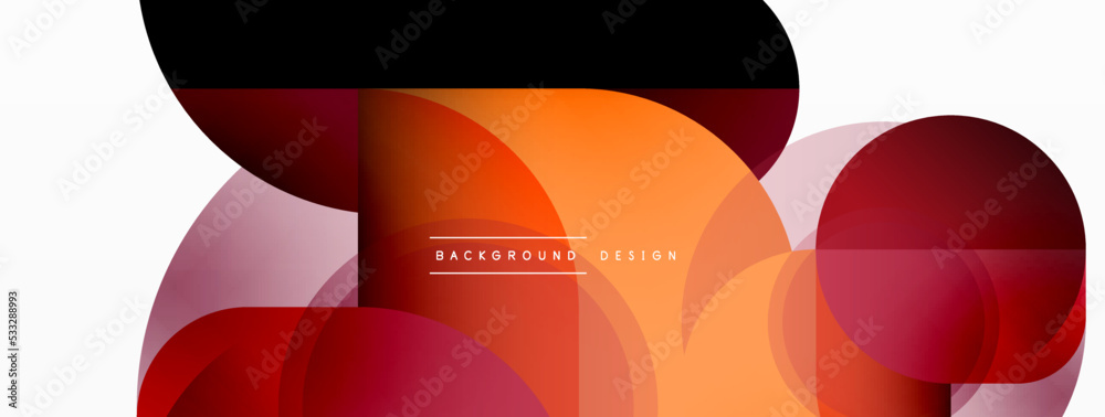 Round triangle shapes lines and circles. Geometric vector illustration for wallpaper banner background or landing page Round triangle shapes lines and circles. Geometric vector illustration for wallpaper banner background or landing page