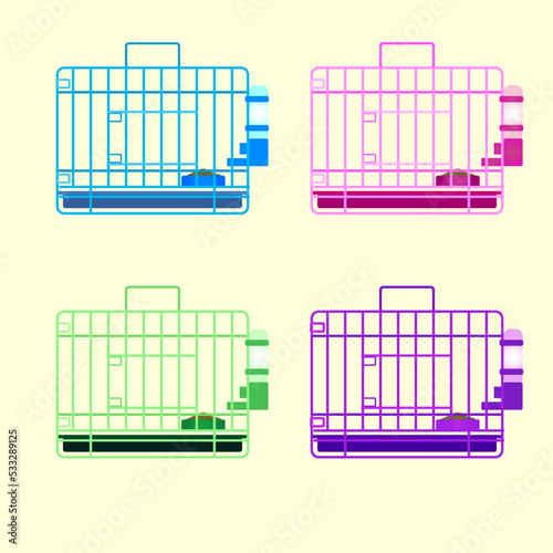 Colorful Cat Cages