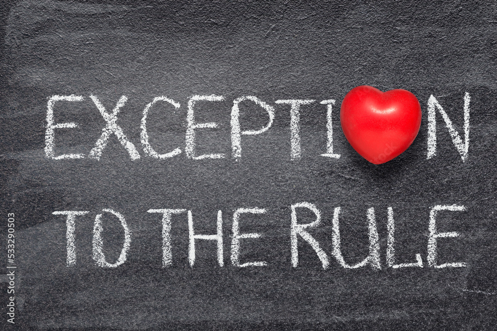 Εκτύπωση καμβά exception to the rule heart