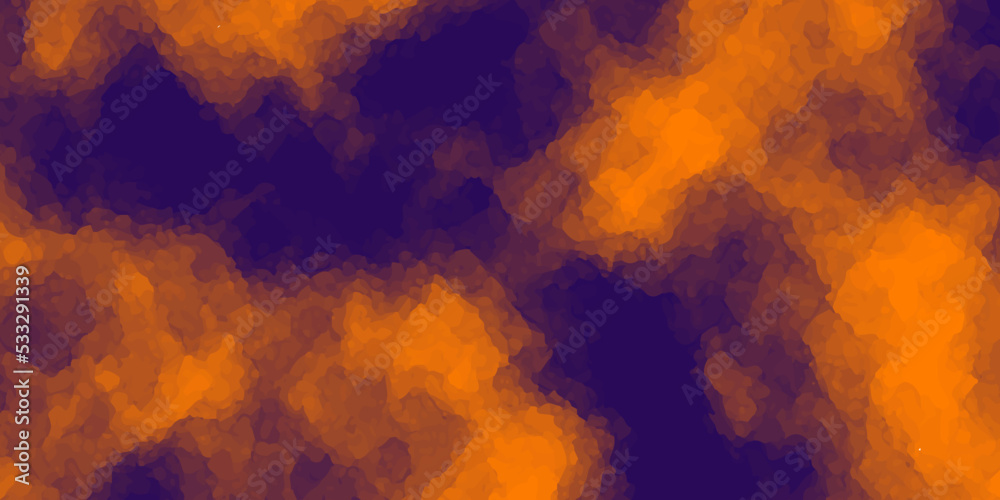 3D rendering of bright colorful nebula and cosmic gas clusters with stars in deep space.