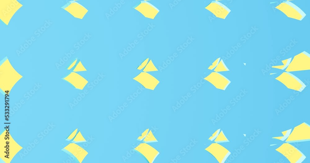 3d render with blue and yellow smooth geometric surface 3d render with blue and yellow smooth geometric surface