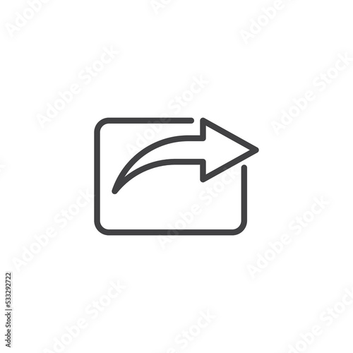 Share arrow line icon