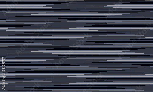 Abstract geometric seamless pattern. Light - dark blue horizontal tiny stripำs on blue background. Monochrome clean design. Vector illustration. Idea for shirt fabric curtain cushion hat bag carpet
