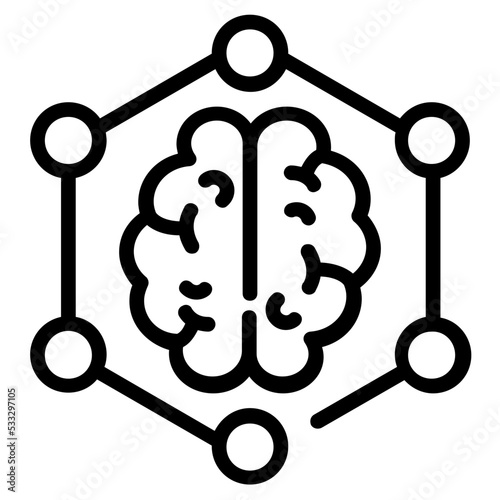 Linear icon design of neural network 