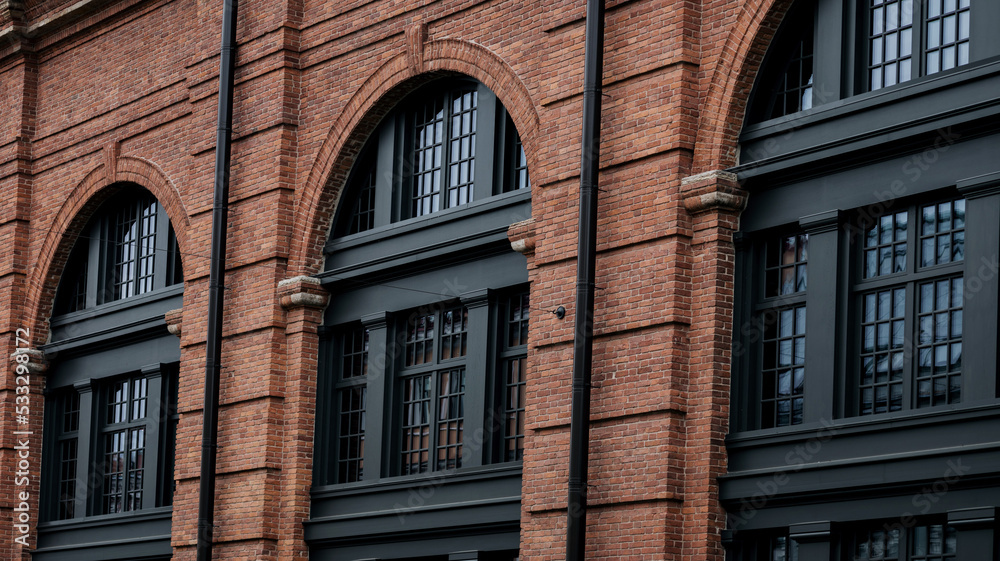 Obraz premium Modern brick facade.