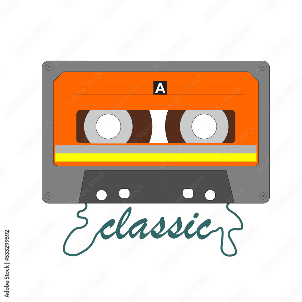 Fototapeta premium Classic audio cassette tape
