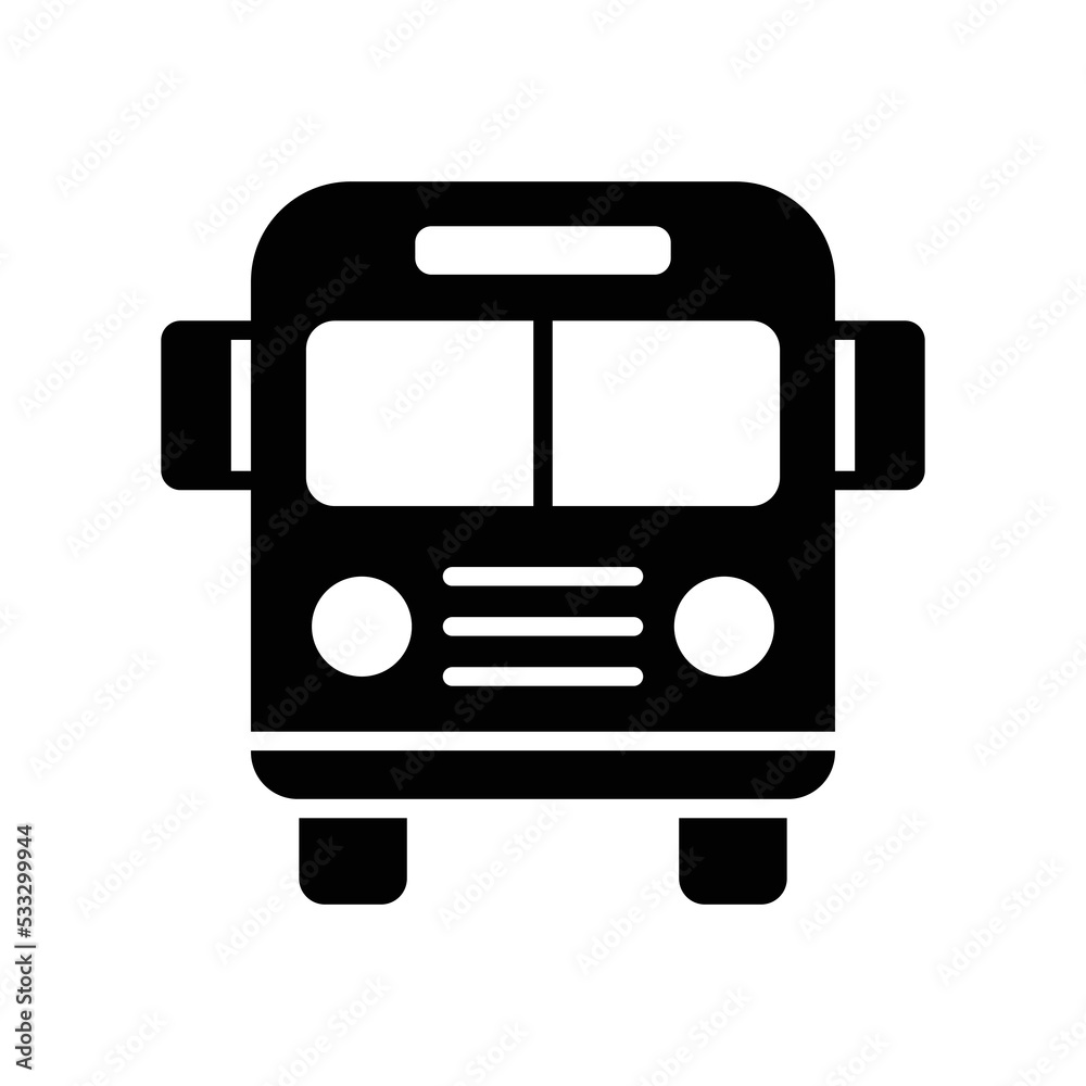 bus icon vector design template in white background bus icon vector design template in white background