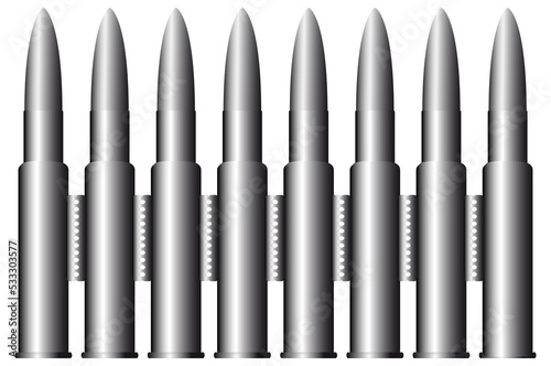 Konstfotografi Munitions on transparent background