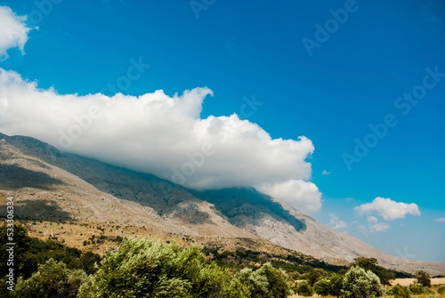 Rock Mouintain with Cloudy Sky in Poland