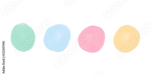 colorful dots isolated on white