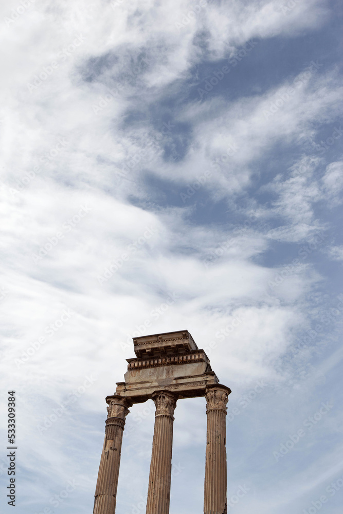 Fototapeta premium Columns of a Roman temple