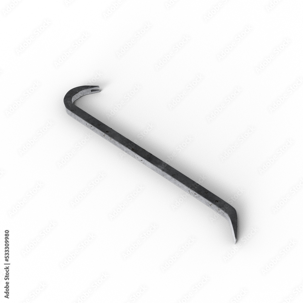 引手バール 平バール クローバー Crowbar イラスト 3D CG Rendering Images 影付き 透過影 半透明影 透過PNG 引手バール 平バール クローバー Crowbar イラスト 3D CG Rendering Images 影付き 透過影 半透明影 透過PNG